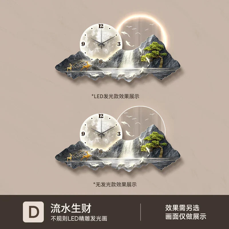 Dlight Decor Nordic Clock Wall Art for Modern Homes