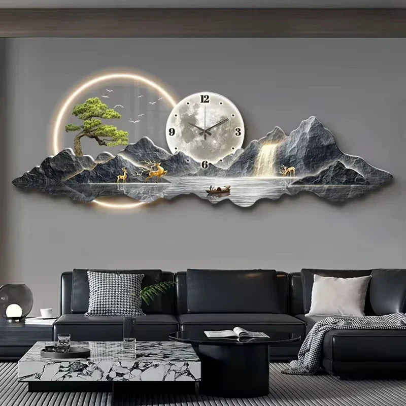Dlight Decor Nordic Silent LED Wall Clock Light