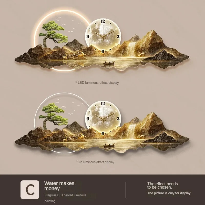 Dlight Decor Nordic Silent LED Wall Clock Light