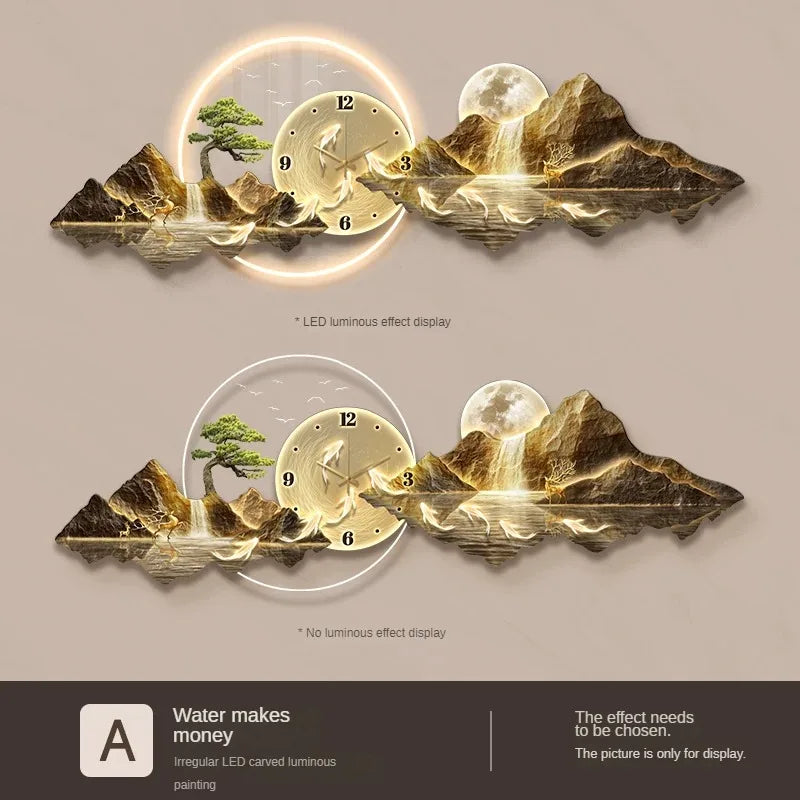 Dlight Decor Nordic Silent LED Wall Clock Light