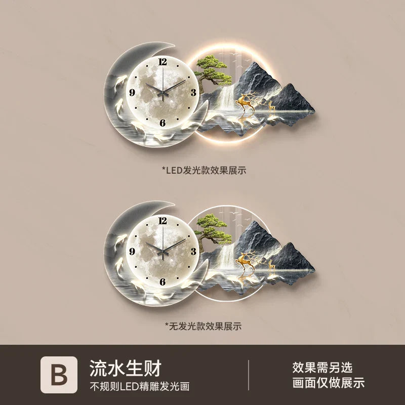 Dlight Decor Nordic Clock Wall Art for Modern Homes