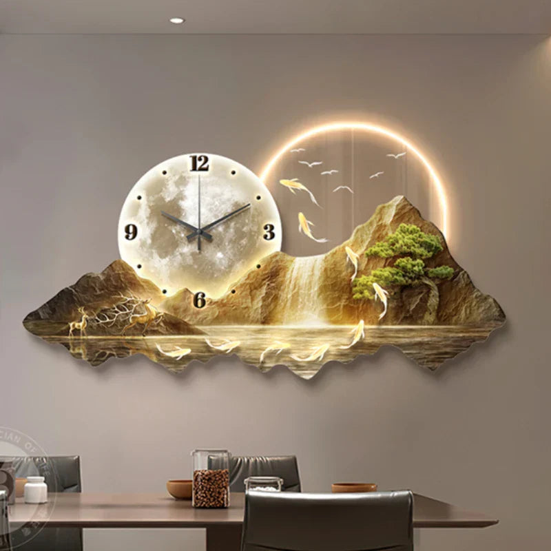 Dlight Decor Nordic Clock Wall Art for Modern Homes