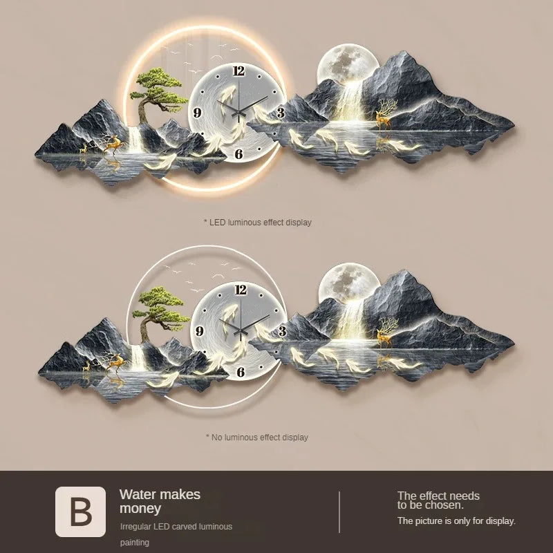 Dlight Decor Nordic Silent LED Wall Clock Light