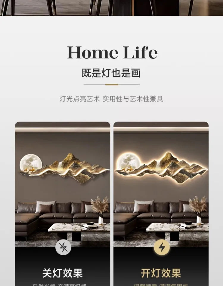 Dlight Decor Nordic Clock Wall Art for Modern Homes