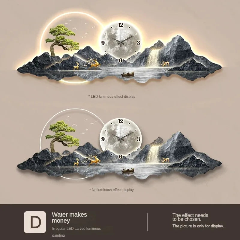 Dlight Decor Nordic Silent LED Wall Clock Light