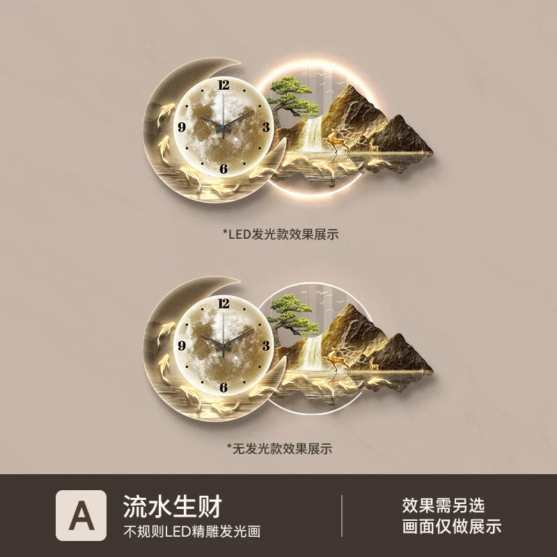 Dlight Decor Nordic Clock Wall Art for Modern Homes