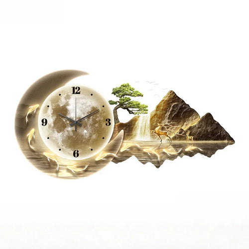 Dlight Decor Nordic Clock Wall Art for Modern Homes